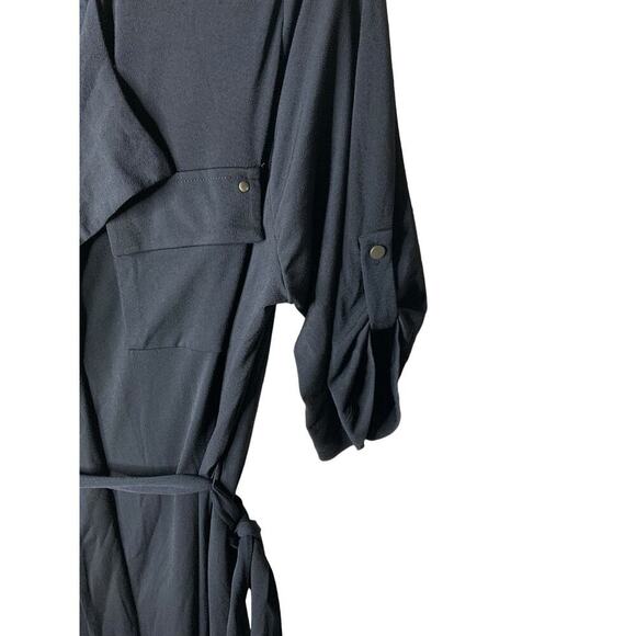 Cato Belted Tunic Dress Womens Plus Size 22/24W Stretch Asym Hem Office Casual - Picture 9 of 11